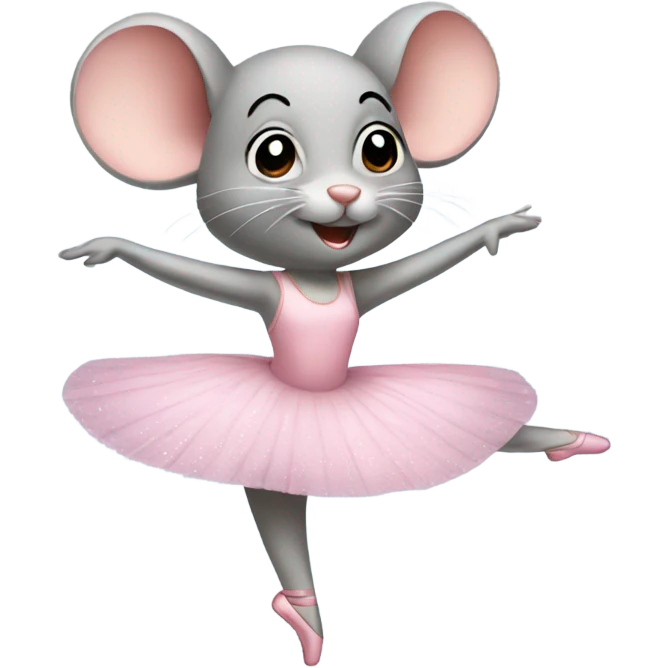 ballerina mouse emoji