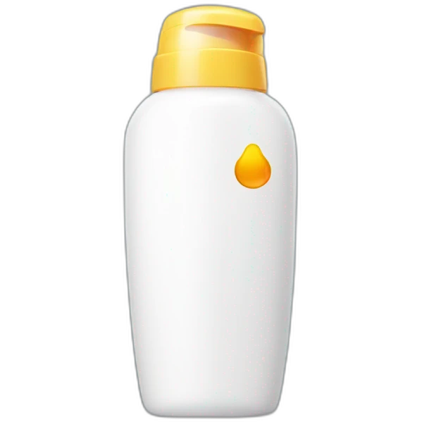 Sunscreen bottle emoji