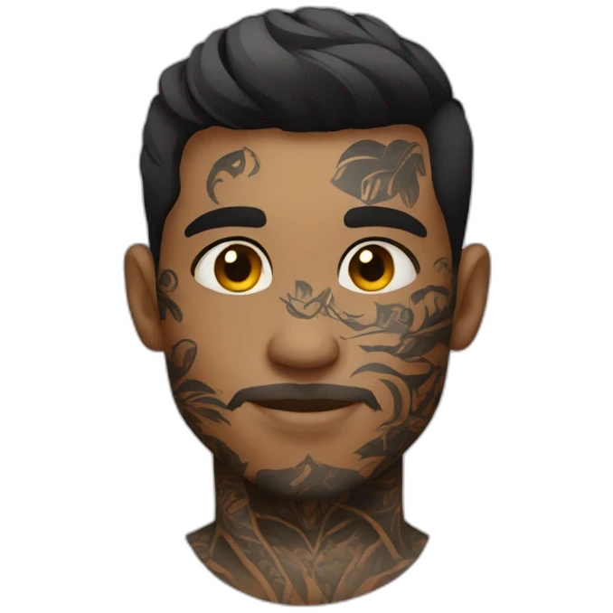 Tattooed young man emoji