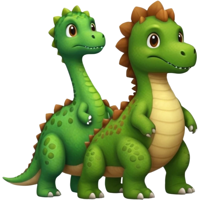 Dog and a dinosaur  emoji