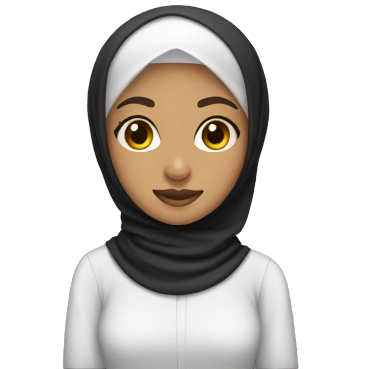 hijab girl i dont know  emoji