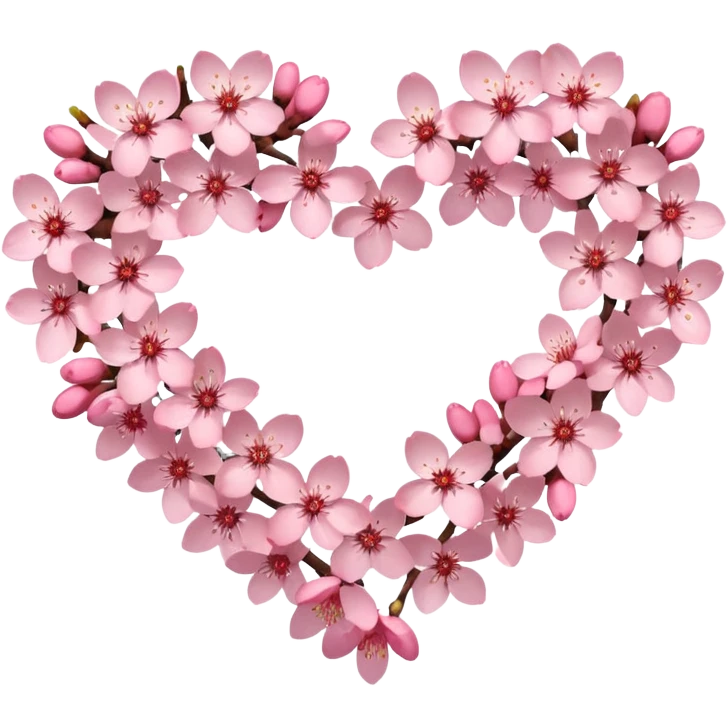 Make a heart with this emoji 🌸 emoji