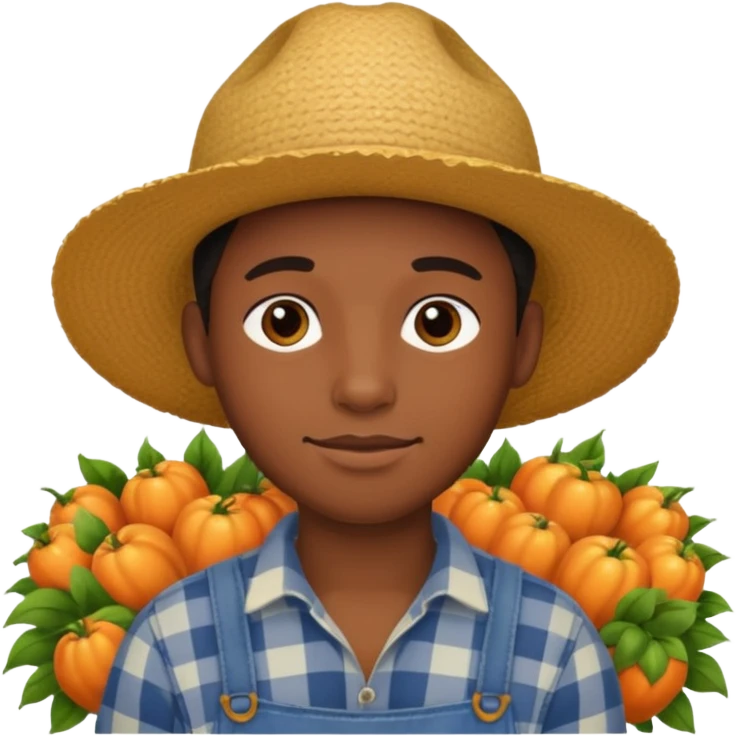 young black farmer emoji