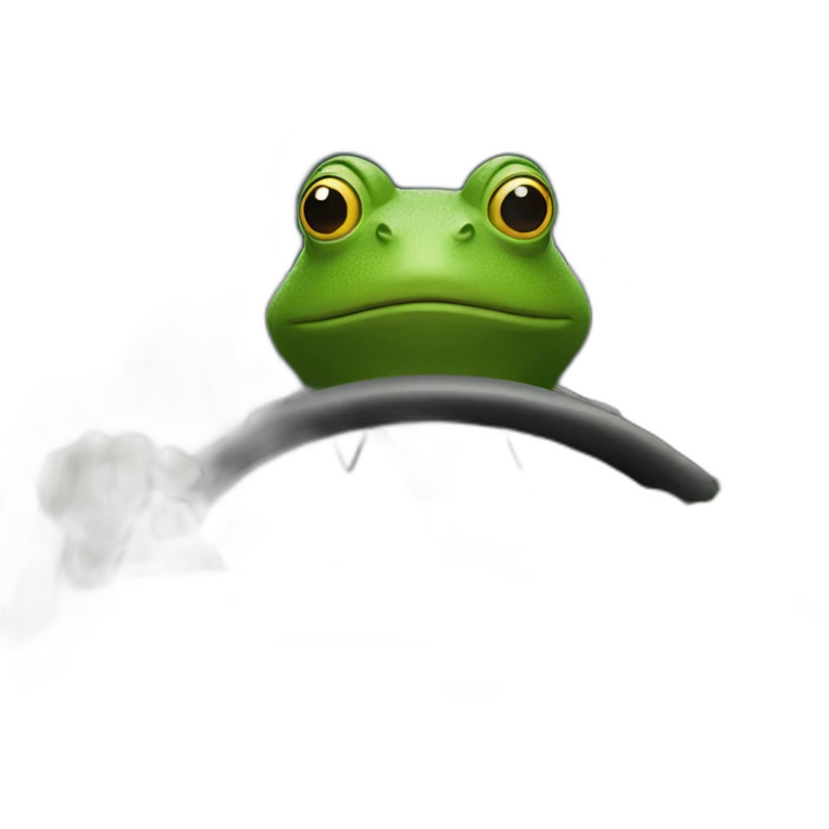 mr frog driving emoji