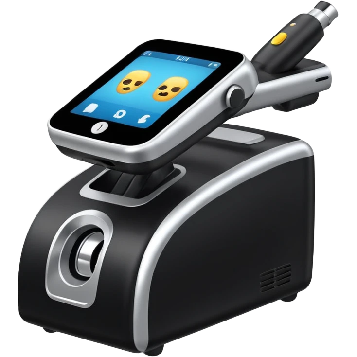 Laser hair removal machine head black emoji