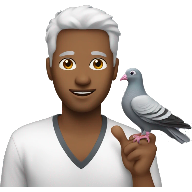 birthday with pigeon emoji