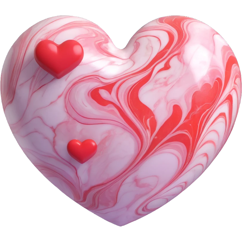 marble heart emoji