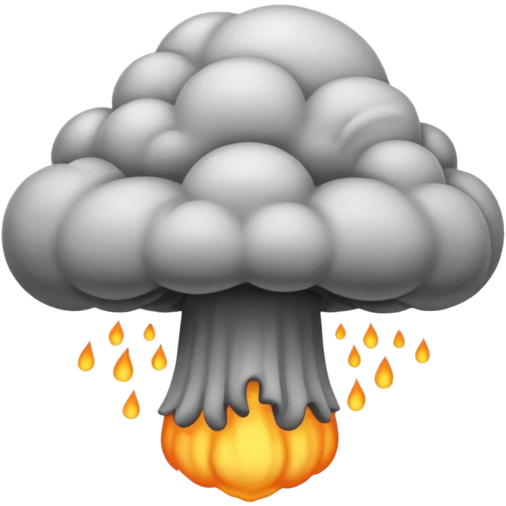 Mushroom cloud emoji