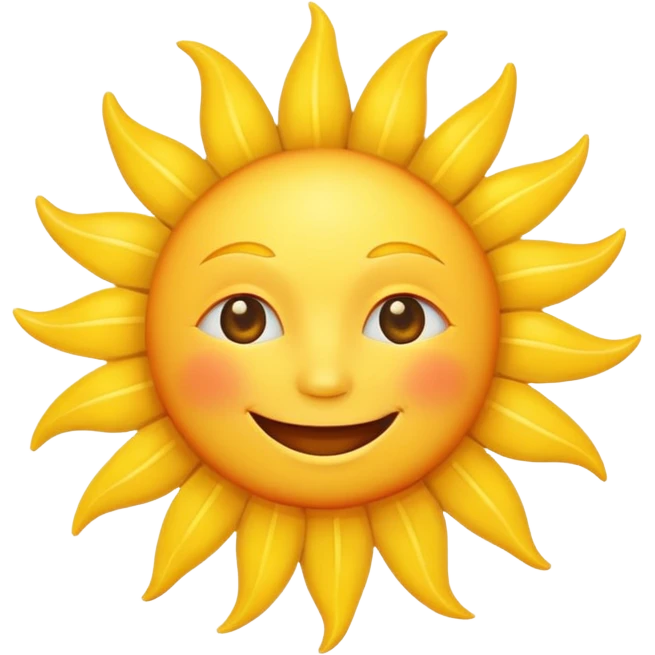 smiling sun emoji emoji
