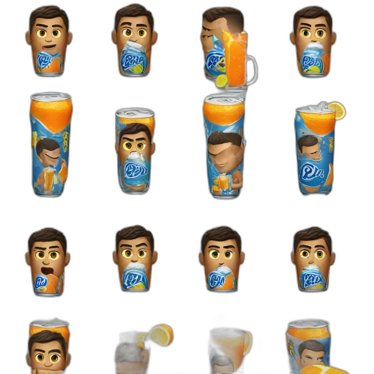 Cr7 drinks fanta emoji