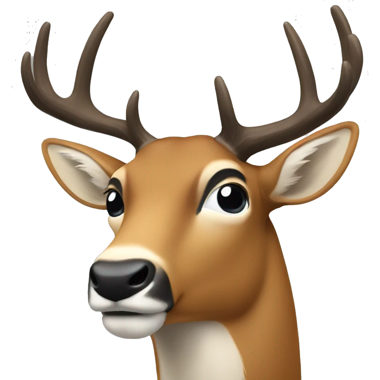 A buck  emoji