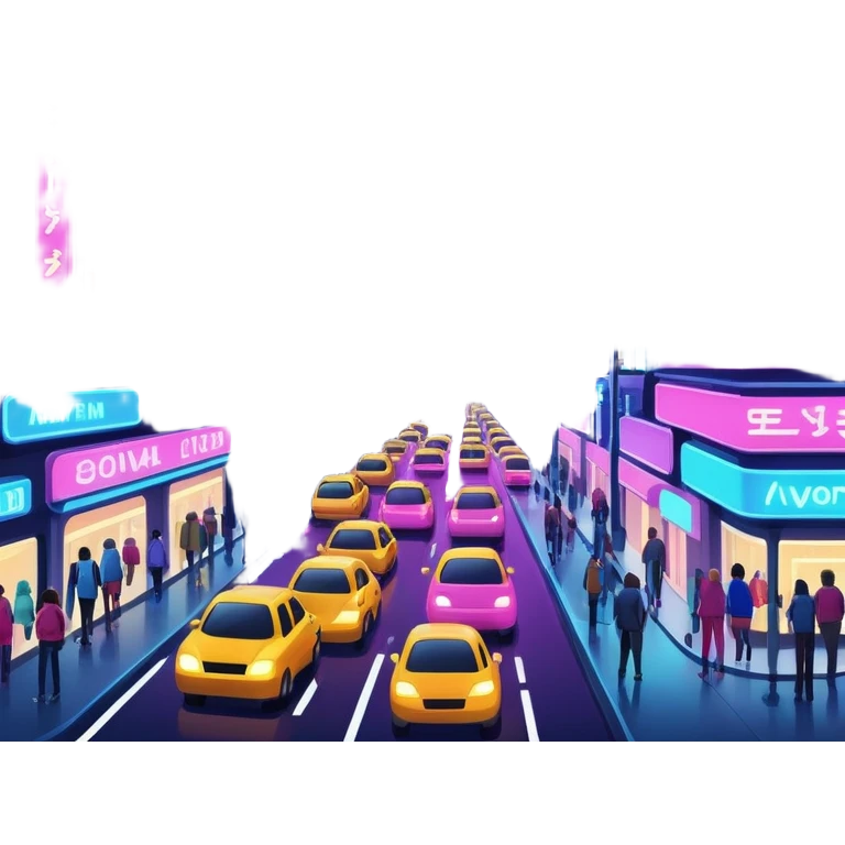 Night city life emoji