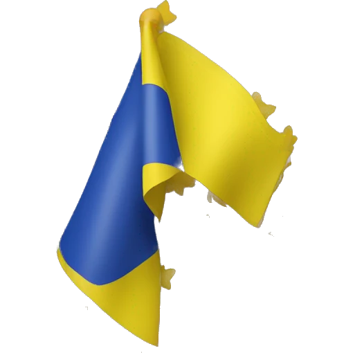 A matching flag of Ukraine with lilac and gold in place  emoji