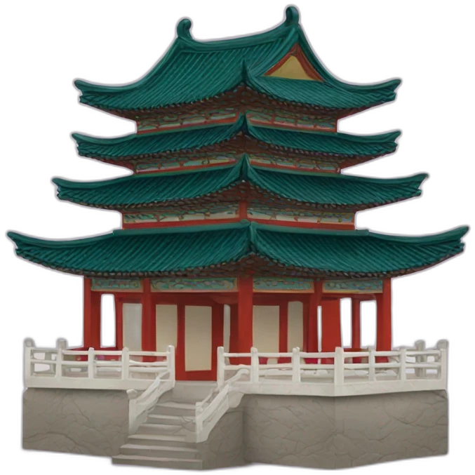 pagoda in Chinese style. emoji