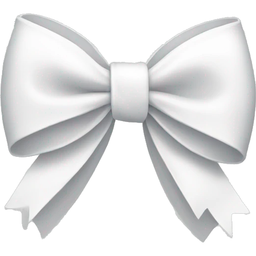 white bow emoji