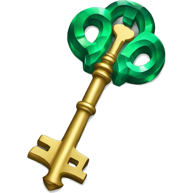 emerald key emoji
