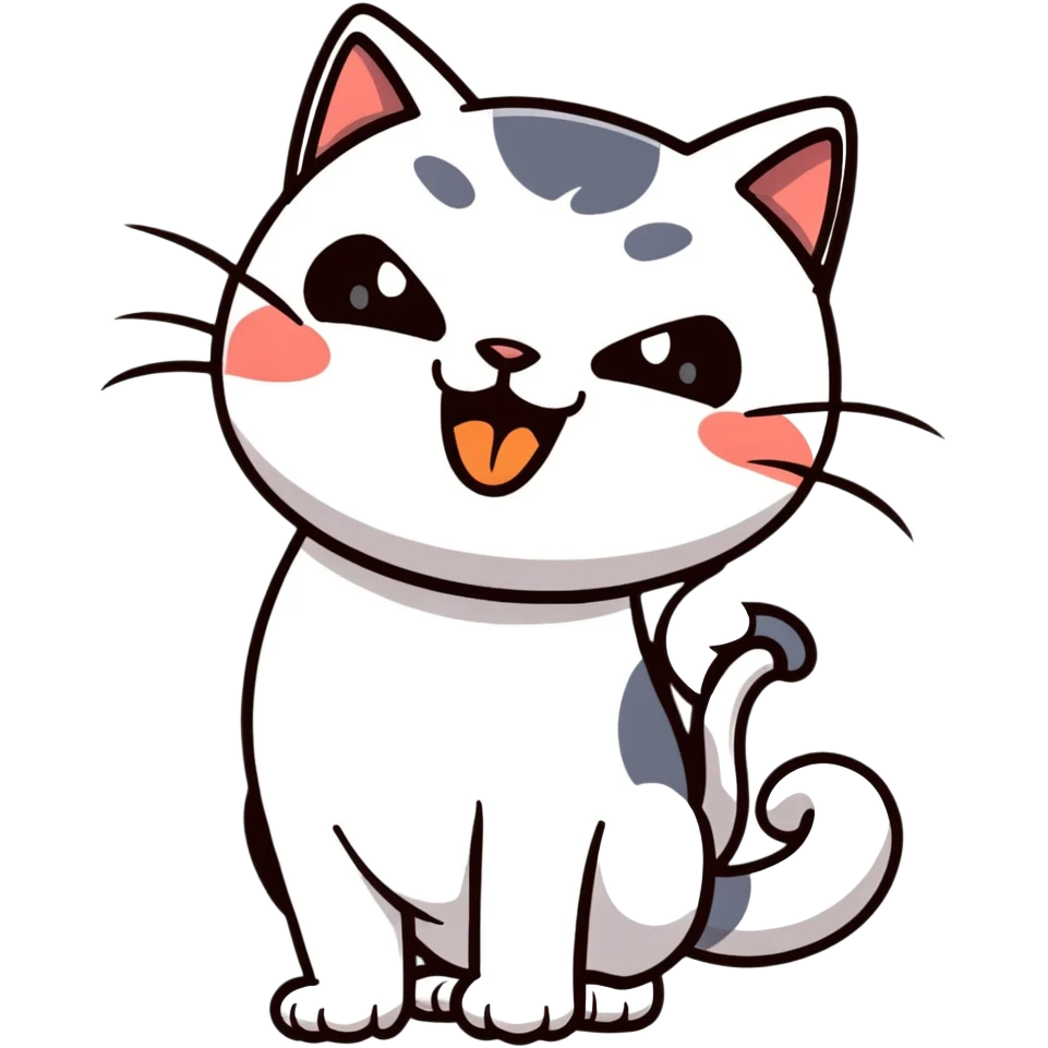 Cat vomiting at the brick wall  emoji