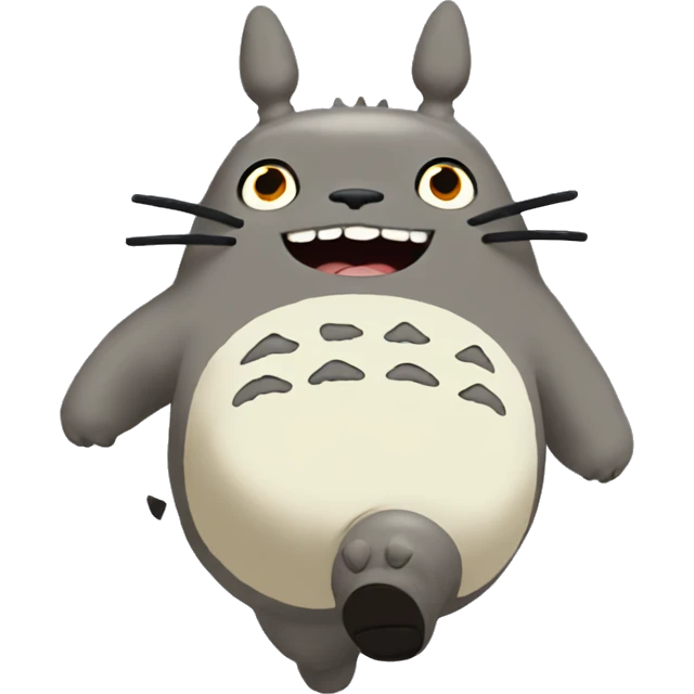 totoro runing emoji