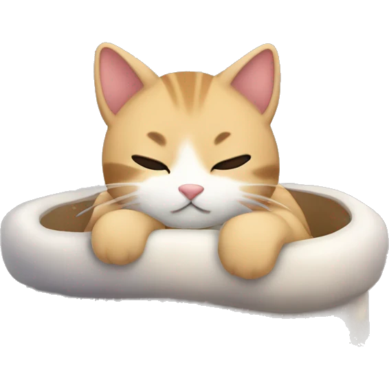 Gato con tutú y muy cozy  emoji