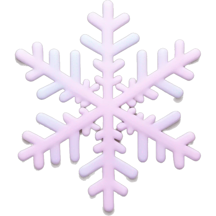 pastel pink snowflake  emoji