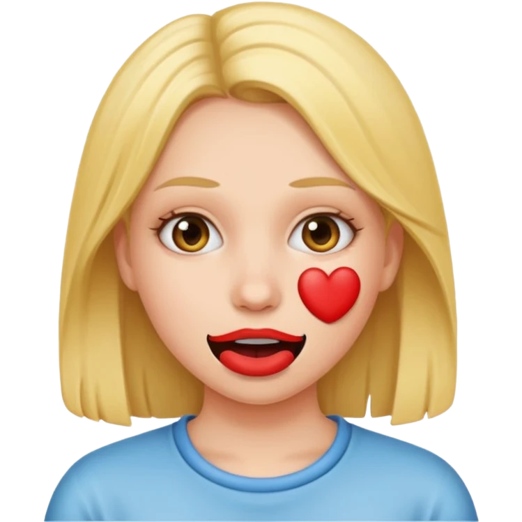 Девушка с кляпом emoji