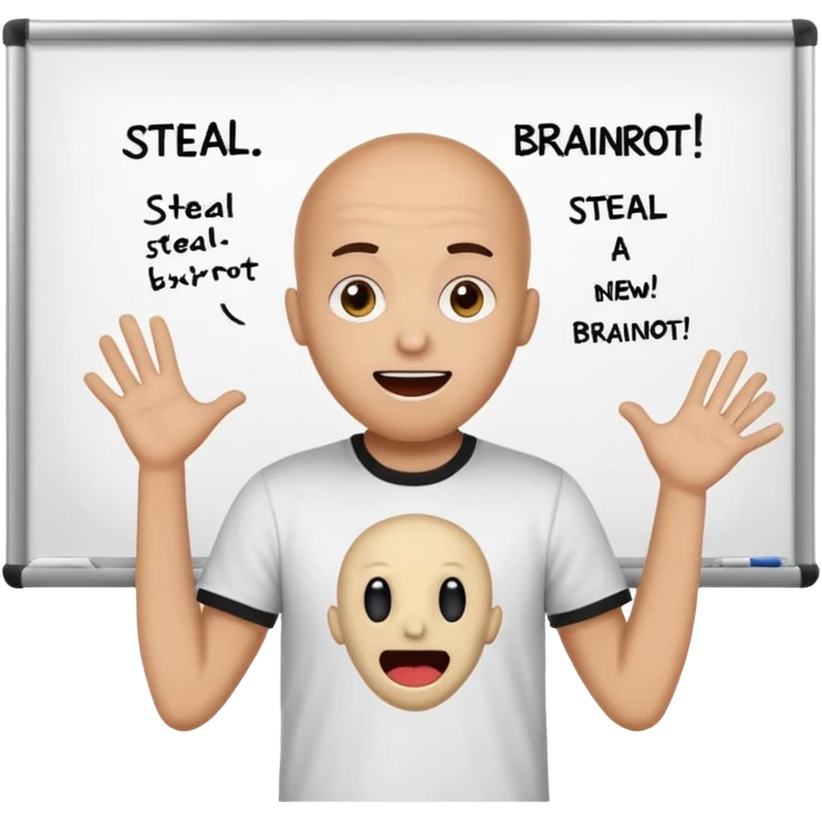 Make the owner of steal a brainrot say there’s a new brainrot emoji