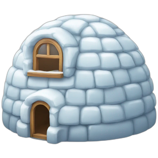igloo enjoying face emoji