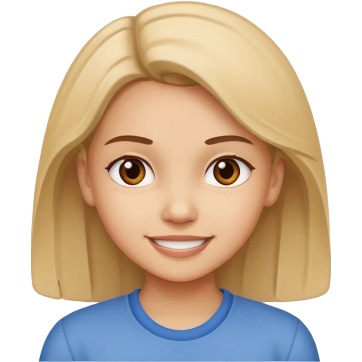 Responsibility for one's decisions and determination in the image of a smiling girl emoji