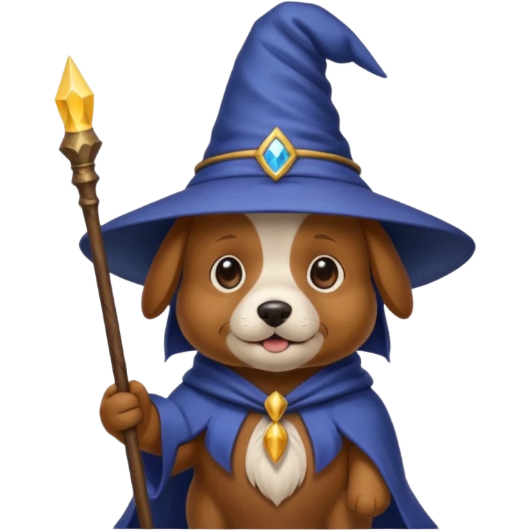 Dog wizard emoji