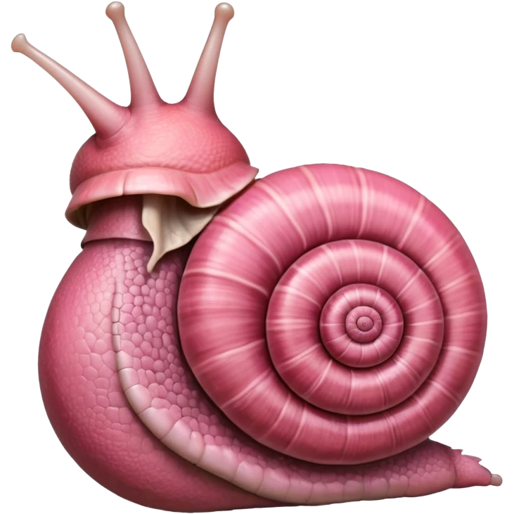snail with "anatomical heart" as shell emoji