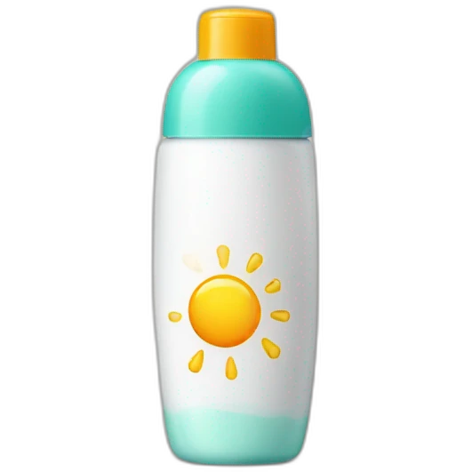 Sunscreen bottle emoji