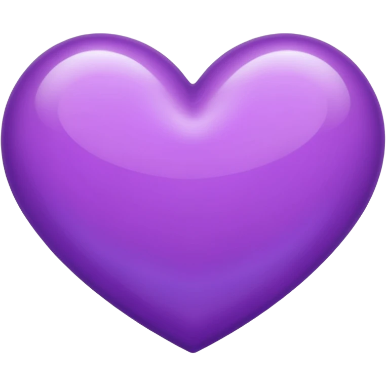 shiny purple heart emoji