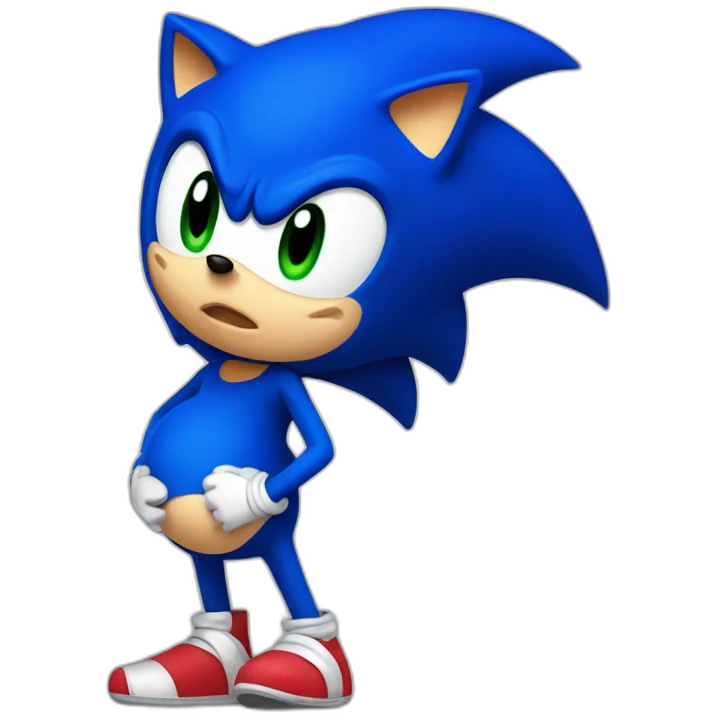 pregnant sonic emoji