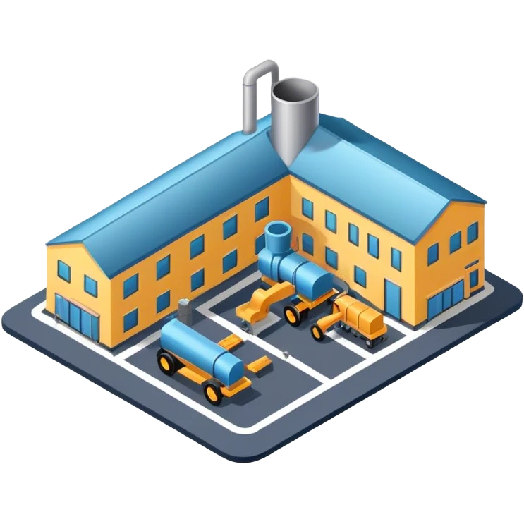 Isometric furniture factory emoji