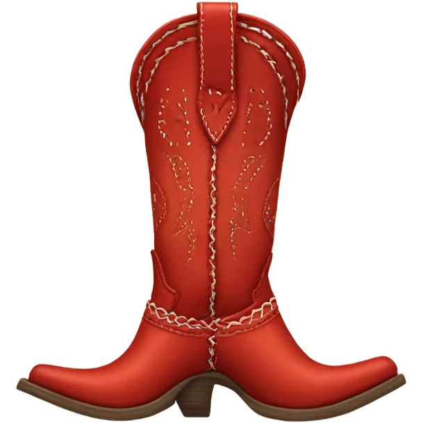 Red cowboy boots emoji