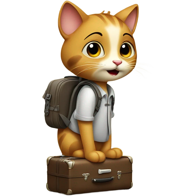cat traveling  emoji