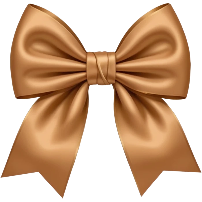 Light Brown bow emoji