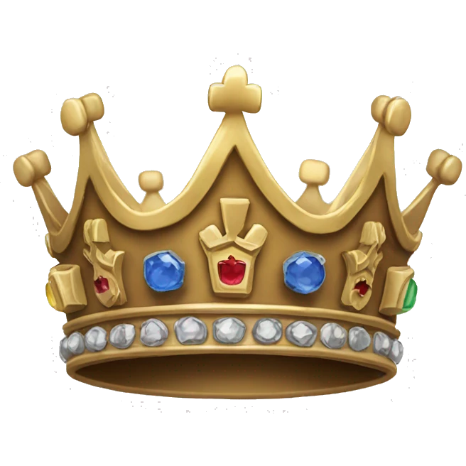 a king's crown with "Admin" written on it. emoji