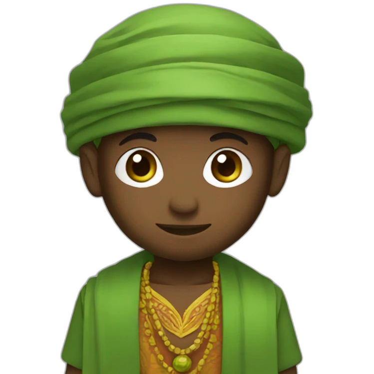 Piccolo in african clothes emoji