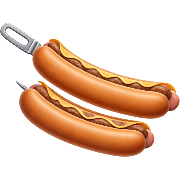 sausage with a blade inside emoji