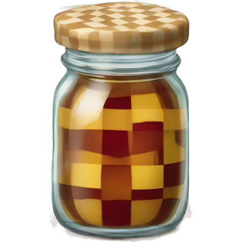 jam jar checkered lid emoji