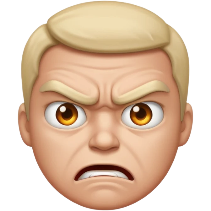 Angry but can't express anger just staring emoji