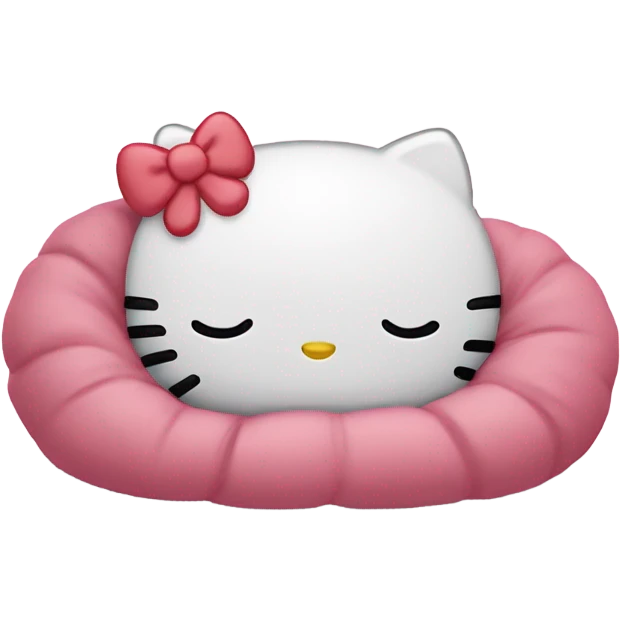 Hello kitty sleeping  emoji