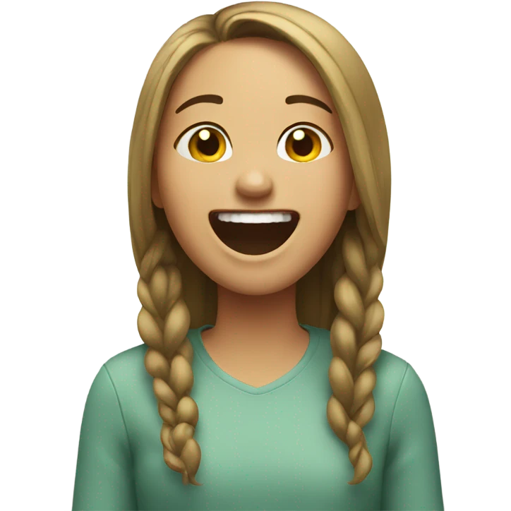 girl laughing  emoji