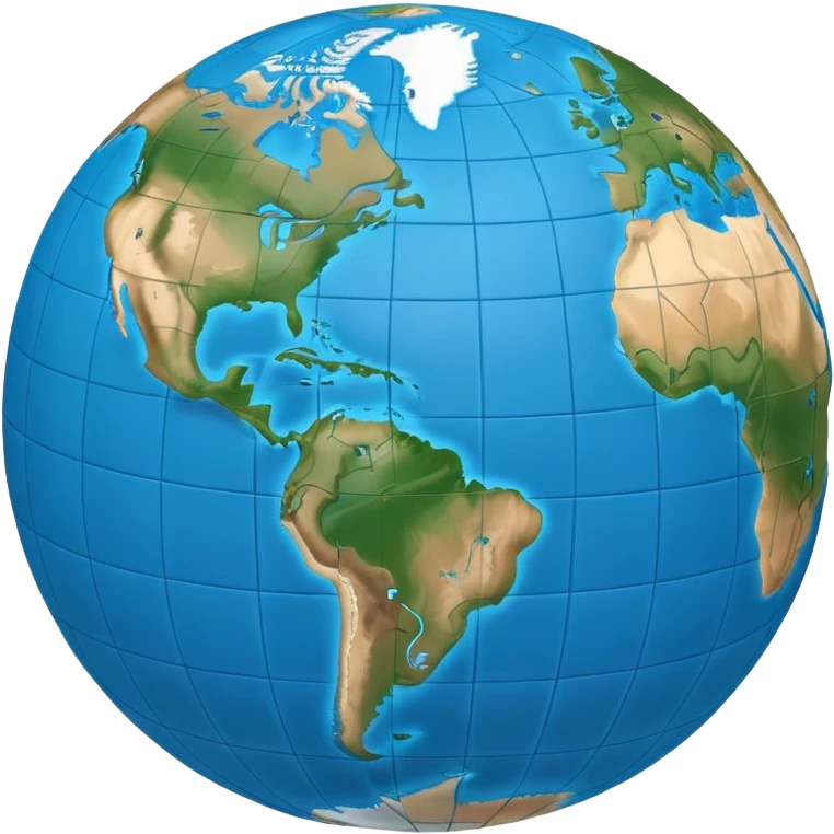 globe with blue meridians emoji