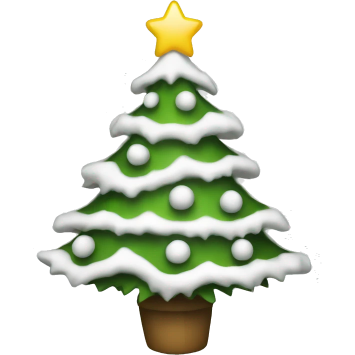 white christmas tree emoji