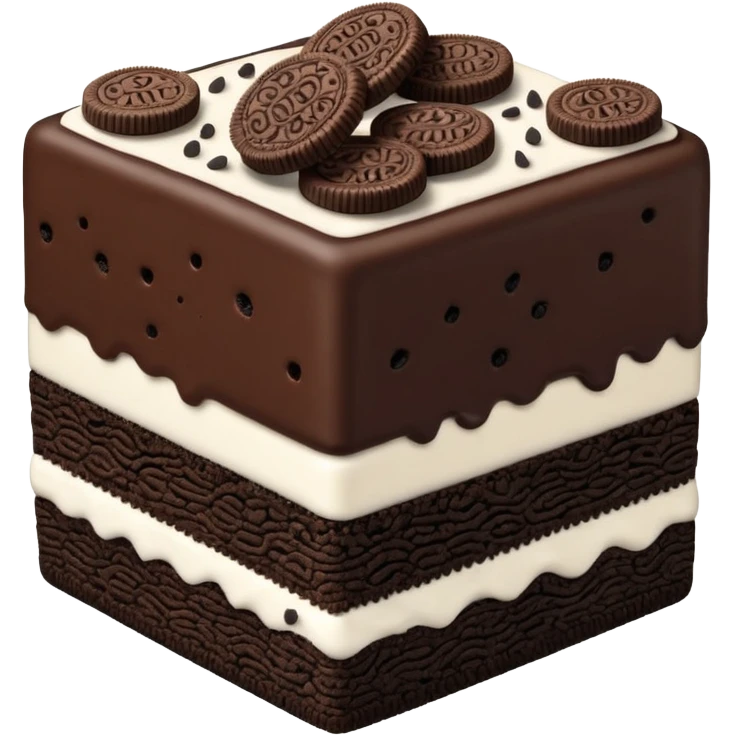 oreo cake squar shape emoji