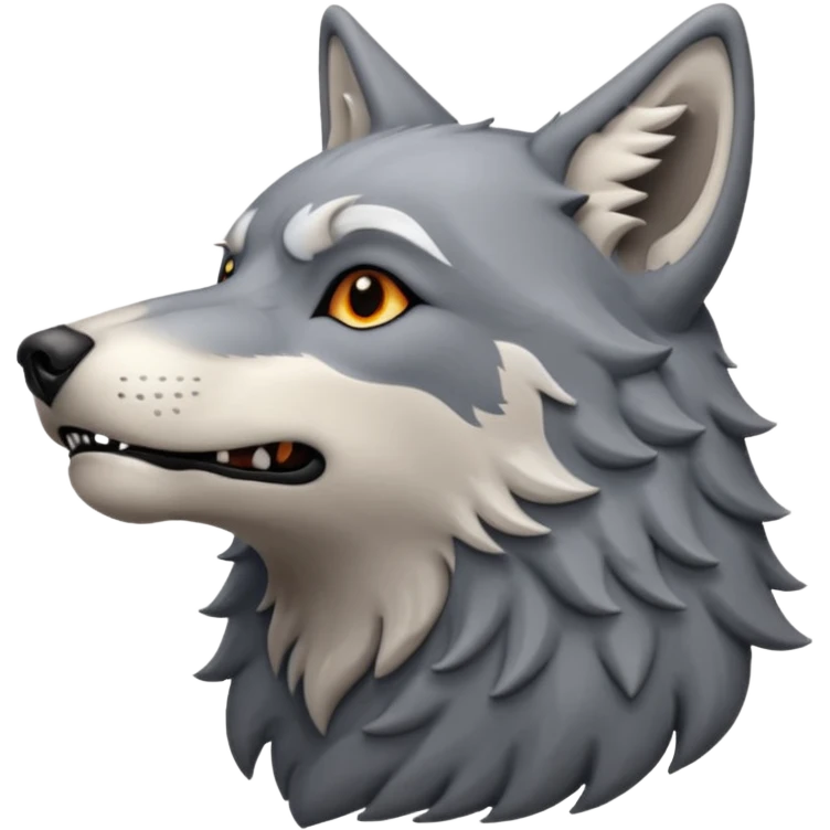 howling wolf emoji