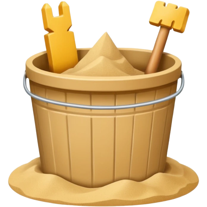 sand castle, Bucket-shaped castle emoji