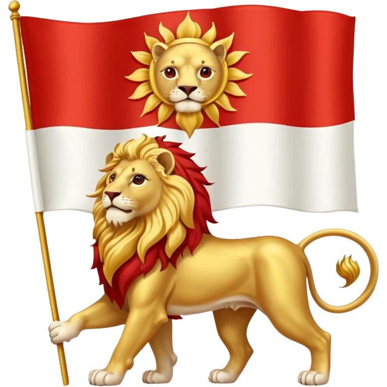 پرچم شیرو خورشید emoji